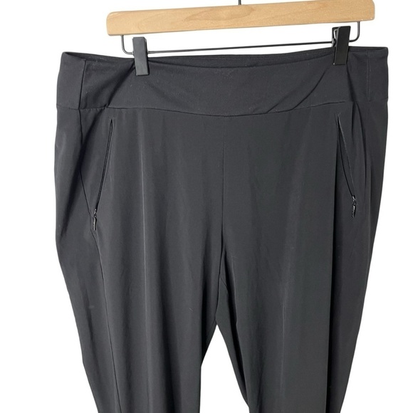 Athleta Soho Lined Joggers Black Size 16 Athleisure Athletic Style 777555 - Picture 3 of 11